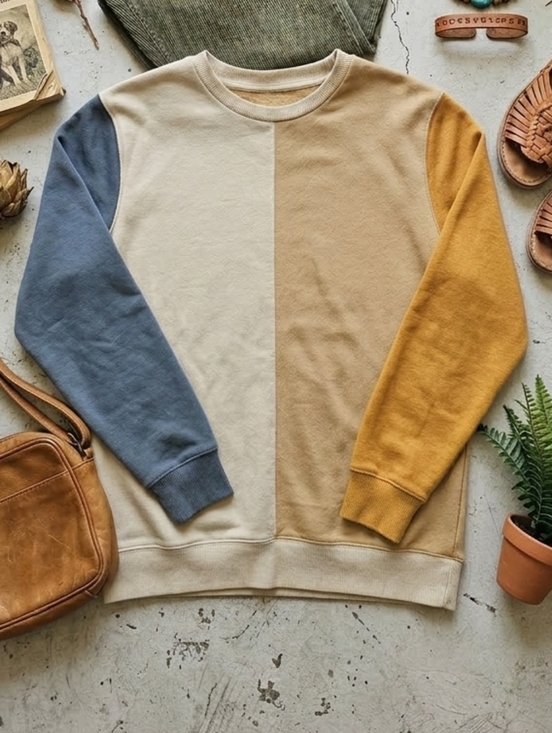 PacSun Tops - PacSun Vintage Vibe Colorblock Sweatshirt